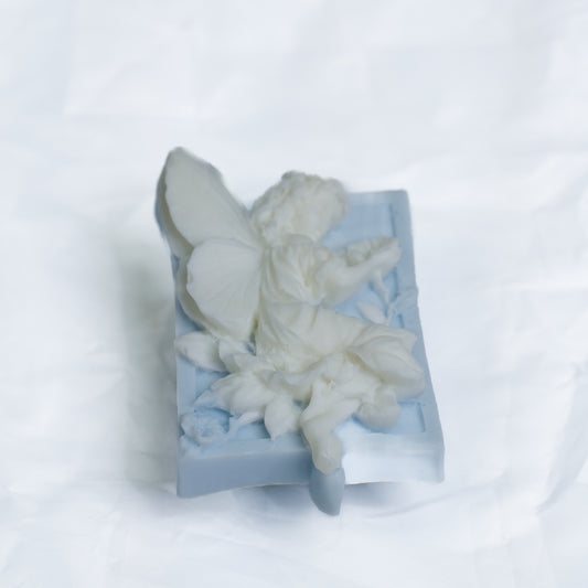 Silicone mold with butterfly design on a white background